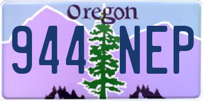 OR license plate 944NEP