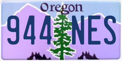 OR license plate 944NES