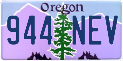 OR license plate 944NEV