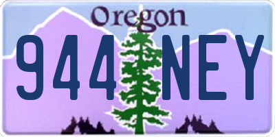 OR license plate 944NEY