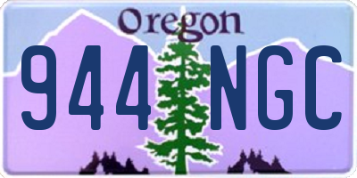 OR license plate 944NGC