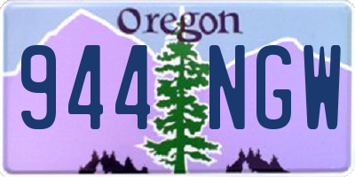 OR license plate 944NGW