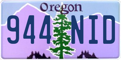 OR license plate 944NID