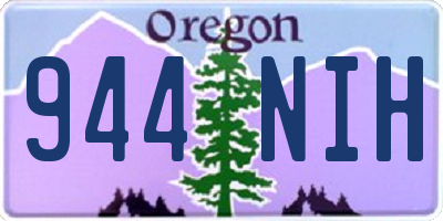 OR license plate 944NIH