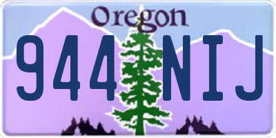 OR license plate 944NIJ