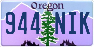 OR license plate 944NIK