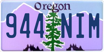 OR license plate 944NIM