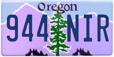 OR license plate 944NIR