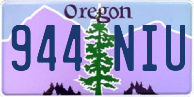 OR license plate 944NIU