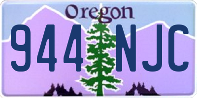 OR license plate 944NJC