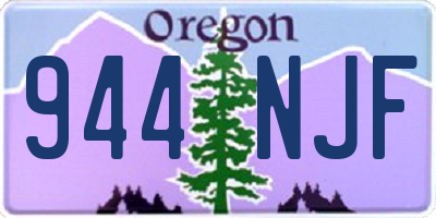 OR license plate 944NJF