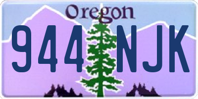 OR license plate 944NJK