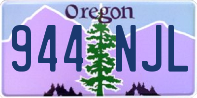 OR license plate 944NJL