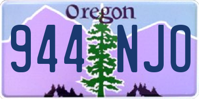 OR license plate 944NJO