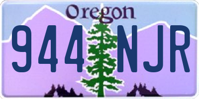 OR license plate 944NJR