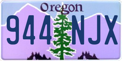 OR license plate 944NJX