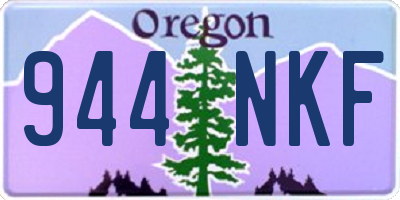 OR license plate 944NKF