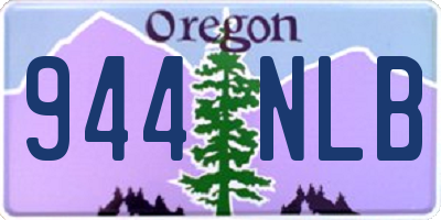 OR license plate 944NLB