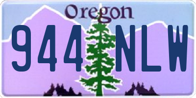 OR license plate 944NLW