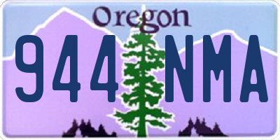 OR license plate 944NMA