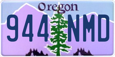 OR license plate 944NMD