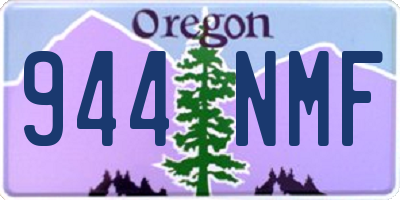 OR license plate 944NMF