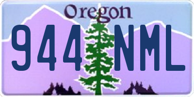 OR license plate 944NML