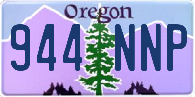 OR license plate 944NNP