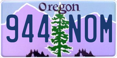 OR license plate 944NOM