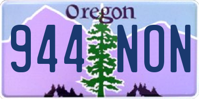 OR license plate 944NON