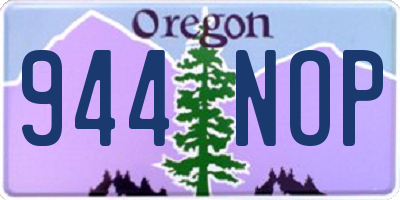 OR license plate 944NOP
