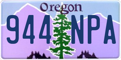 OR license plate 944NPA