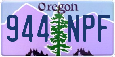 OR license plate 944NPF