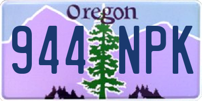 OR license plate 944NPK