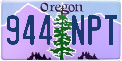 OR license plate 944NPT
