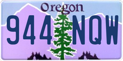 OR license plate 944NQW