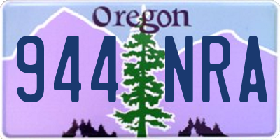 OR license plate 944NRA