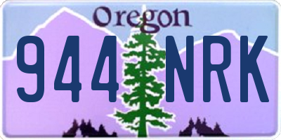 OR license plate 944NRK