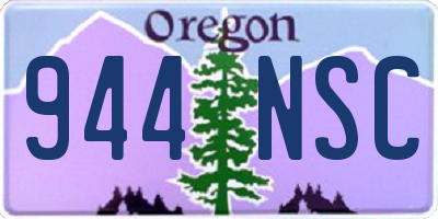 OR license plate 944NSC