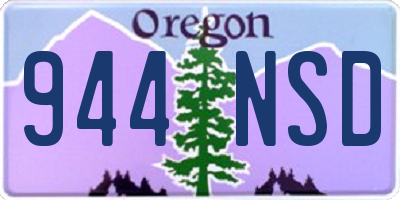 OR license plate 944NSD