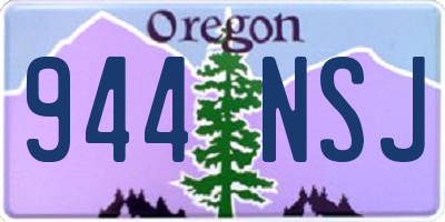 OR license plate 944NSJ