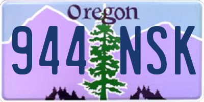 OR license plate 944NSK