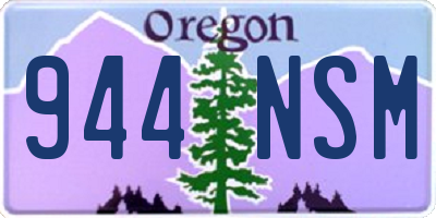 OR license plate 944NSM