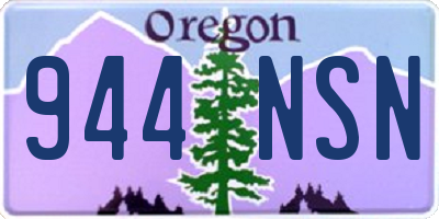 OR license plate 944NSN