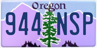 OR license plate 944NSP