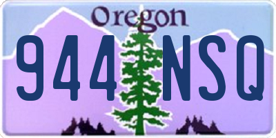 OR license plate 944NSQ