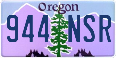 OR license plate 944NSR