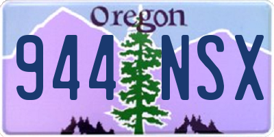 OR license plate 944NSX
