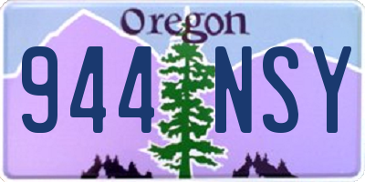 OR license plate 944NSY