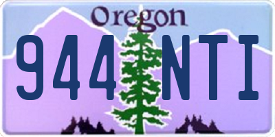 OR license plate 944NTI